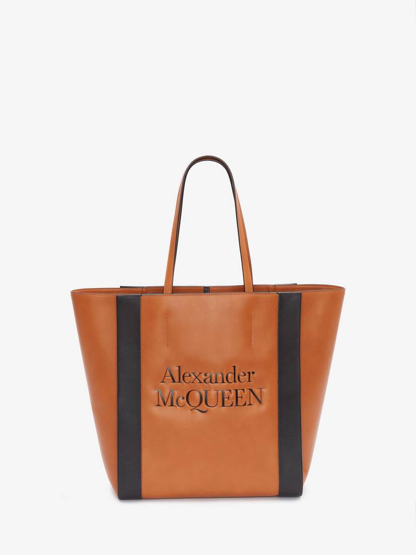 Bolsos De Compras Alexander McQueen Signature Mujer - Marrom - Mexico 013-IDOXZV